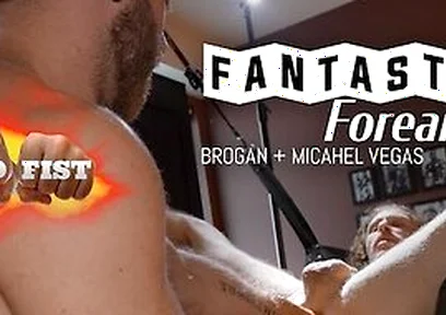 Power Bottom And Rose Bud - Brogan Fist Fucks Straight Dudes Gaping Cunt