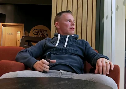 Dared to Jerk off in Busy Coffee Shop - Intense Public Cum