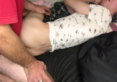 Great Creampie for Tight Twink Hole From a Mature Bear