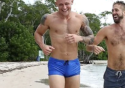 Wesley Woods Spots Beach Hunk Trevor Laster And Fucks Him Hard On The Sand