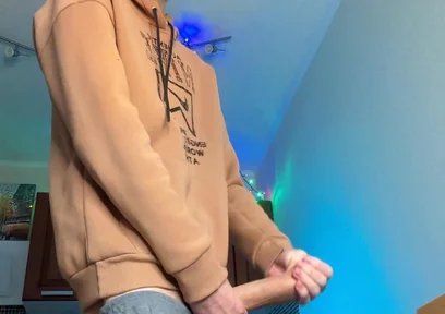 Huge Cumshot From a Skinny Boy with a Surprisingly Big Cock