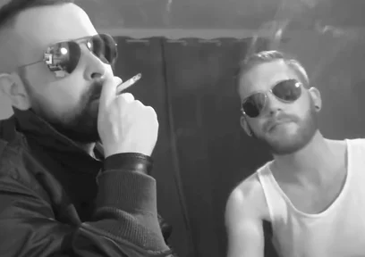 German proll smoke kissing