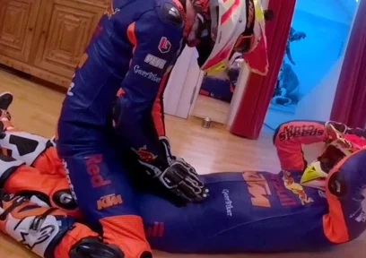 Ktm leather biker gear cuming