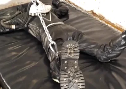 Proll playing with his leather biker boy