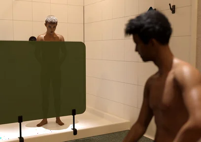 Str8 2 - My College Roommate Caught Me Staring at His Massive Cock in the Swoer Room