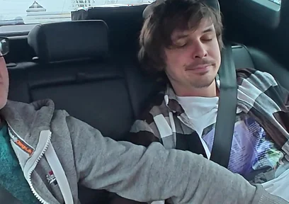 Two Straight Sucks Each Other and Tries to Fuck in the Back of a Car