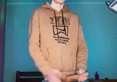 Watch Me Stroke My Huge Nine Inch Cock Until I Explode