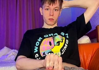 Just a Horny Twink Who Loves to Show off His Big Cock