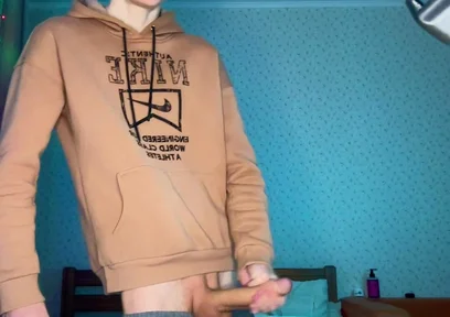 Watch Me Stroke My Huge Nine Inch Cock Until I Explode