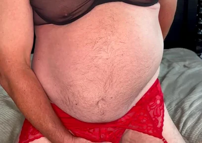 Full Red and Black Outfit Show