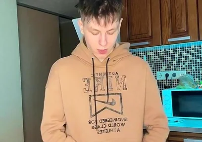 I Couldnt Stop Stroking My Big Cock Until I Covered the Floor in Sperm