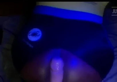 Big Chocolate Booty Under Blue Lights.yes Please