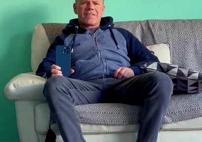 Risky Barber Shop Cum Rubbing to Orgasm with People Nearby