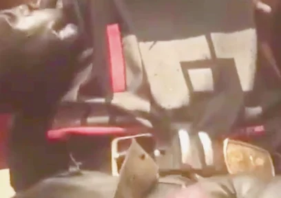 Black Dad Leather Jeans & Gloves BBC Rubbing to Ejaculation