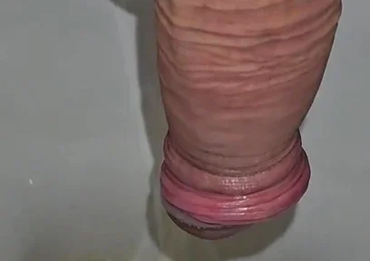 Male Peeing Into the Toilet