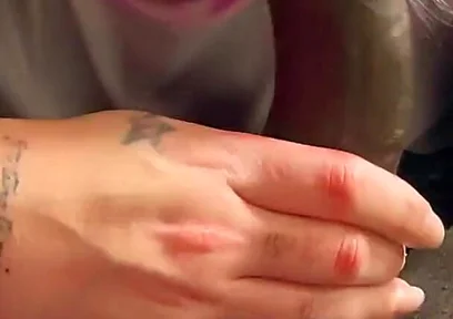 Sexy Trav Sucks My Big Cock Gently and Roughly