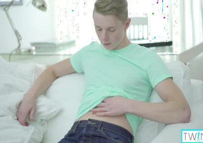 Rustie Port And James Blonde - Skinny Blonde Twink James T Milks His Throbbing Hard Meat!