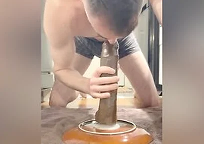 Sloppy Deepthroating And On Dildos