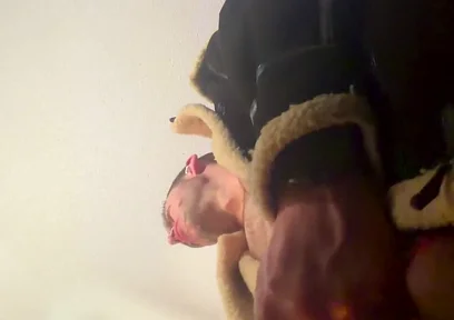 Camera Is Looking up at Me as I Jerk off Bust