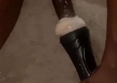 On My Knees Fucking Torch Fake Pussy