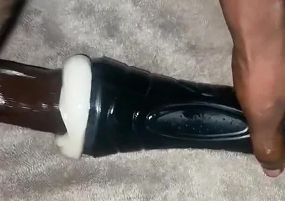 Fucking My Torch Fake Pussy