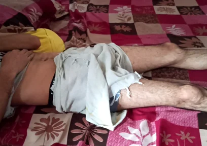 Wow First Time Touch My Stepbrother Big Cock in Midnight Lungi