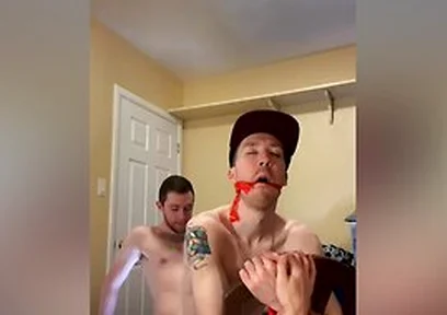 Twink Cums Handsfree Bareback Fucking