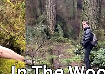 Blond Twink Pisses And Cums In Public During A Walk In The Forest