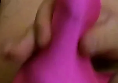 Tiny Pink Sissy Thong Bulge Play Jerk & Cum
