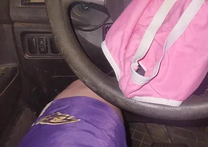 Using Pink Panties to Jerk off in My Car.