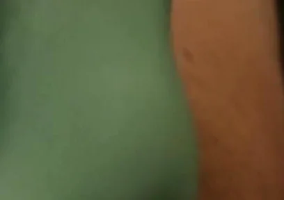 Seafoam Green Spandex Thong Bulge Play
