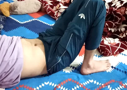 He Refusing but I Touch His Cock and Then Gave Him Handjob