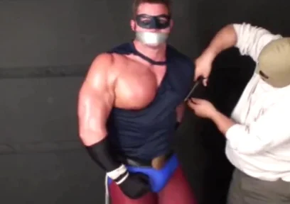 Superhero Stripped & Man Handled