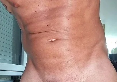 Big on My Belly After One Hell of an Ejaculation