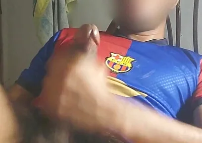 Masturbating a Big Cock