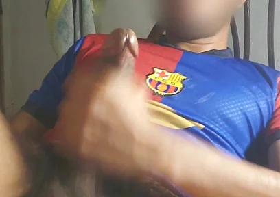 Masturbating a Big Cock