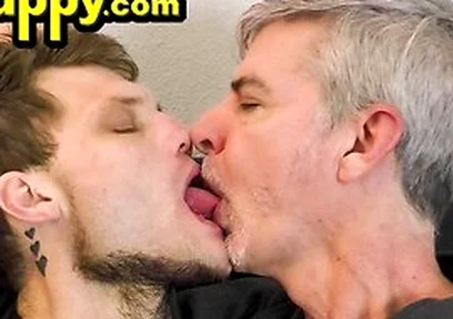 Richard Lennox And Jake Skittles Voraciously Kissing Each Other