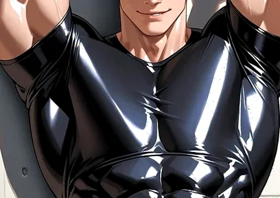 Ai Handsome Men with Abs