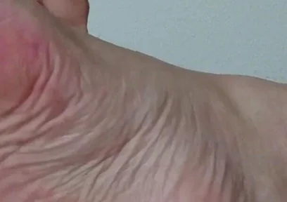 My Ugly Bare Feet in Bed