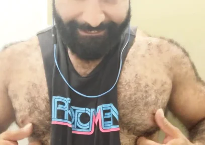 A Little Post Workout Nipple Play