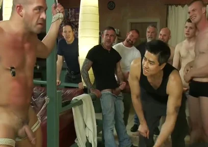 Muscle Stud Gangbanged At Club Eros Sex Club With Josh West, Dahlia Sky And Nick Moretti