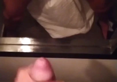 Thick Dick Mirror Tease with Spit on the Tip and Slow Rubs