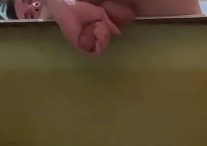Masturbating a Cock and a Protruding Prolapse