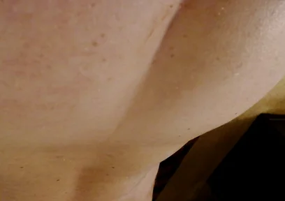 Fucked by a Big Thrusting Dildo