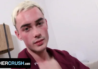 Blonde Twink Took Dick Pills And His Stepbrother Helped Him Get Rid Of His Boner - Joe Ex