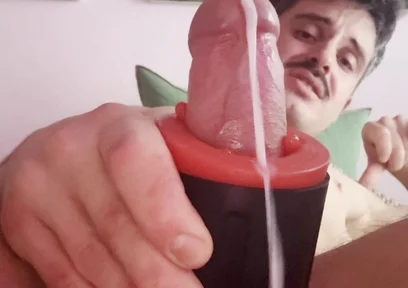 Huge Cumshot After Hours of Edging