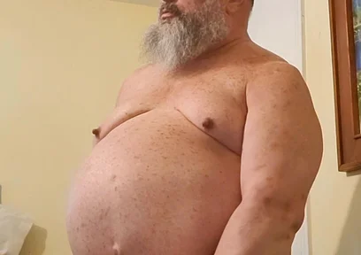 Daddy Bear Strokes and Cums