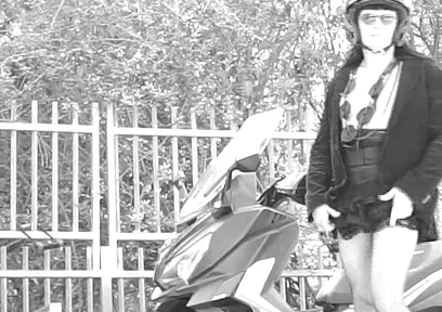 During the Ride, Her Skirt Lifts up and Reveals Her Small Penis