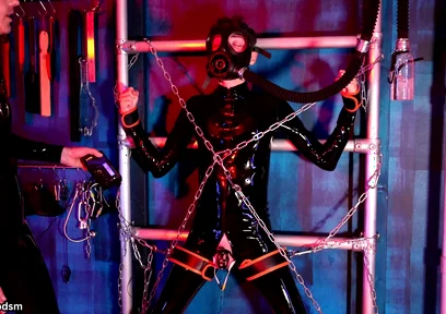 Chained up for Tom Baker's Electric Play