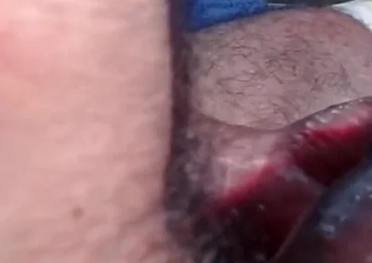 Dark-skinned Latino Man Playing with His Sex Toy and Masturbating His Thick, Uncut Cock